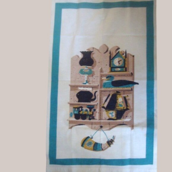 Vintage Mid Century Modern STARTEX Wonder-Dri Kitchen Tea Towel - Picture 1 of 8